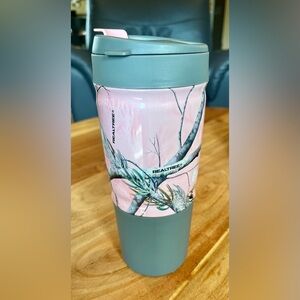 Realtree Pink Camouflage Travel Tumbler